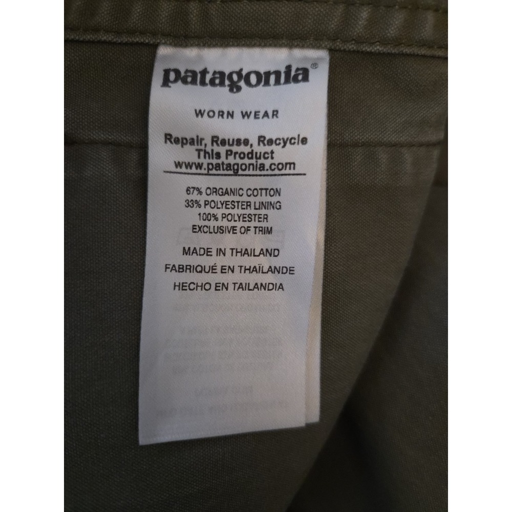 Patagonia Women's Olive Green Jacket Full Zip/Snap Front Size Small Maple Grove - Picture 10 of 10